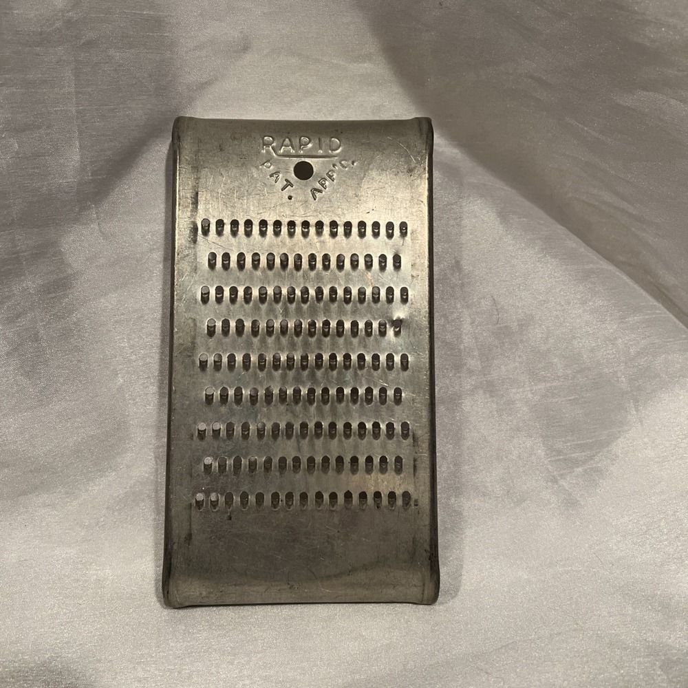 Vintage RAPID Brand Metal Cheese Grater Shredder 8" X 4" Tall‎ Kitchen Decor
